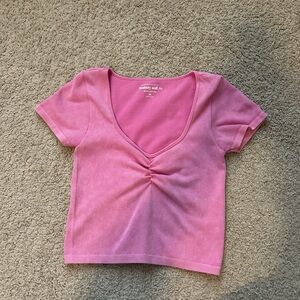 Pink aero crop top